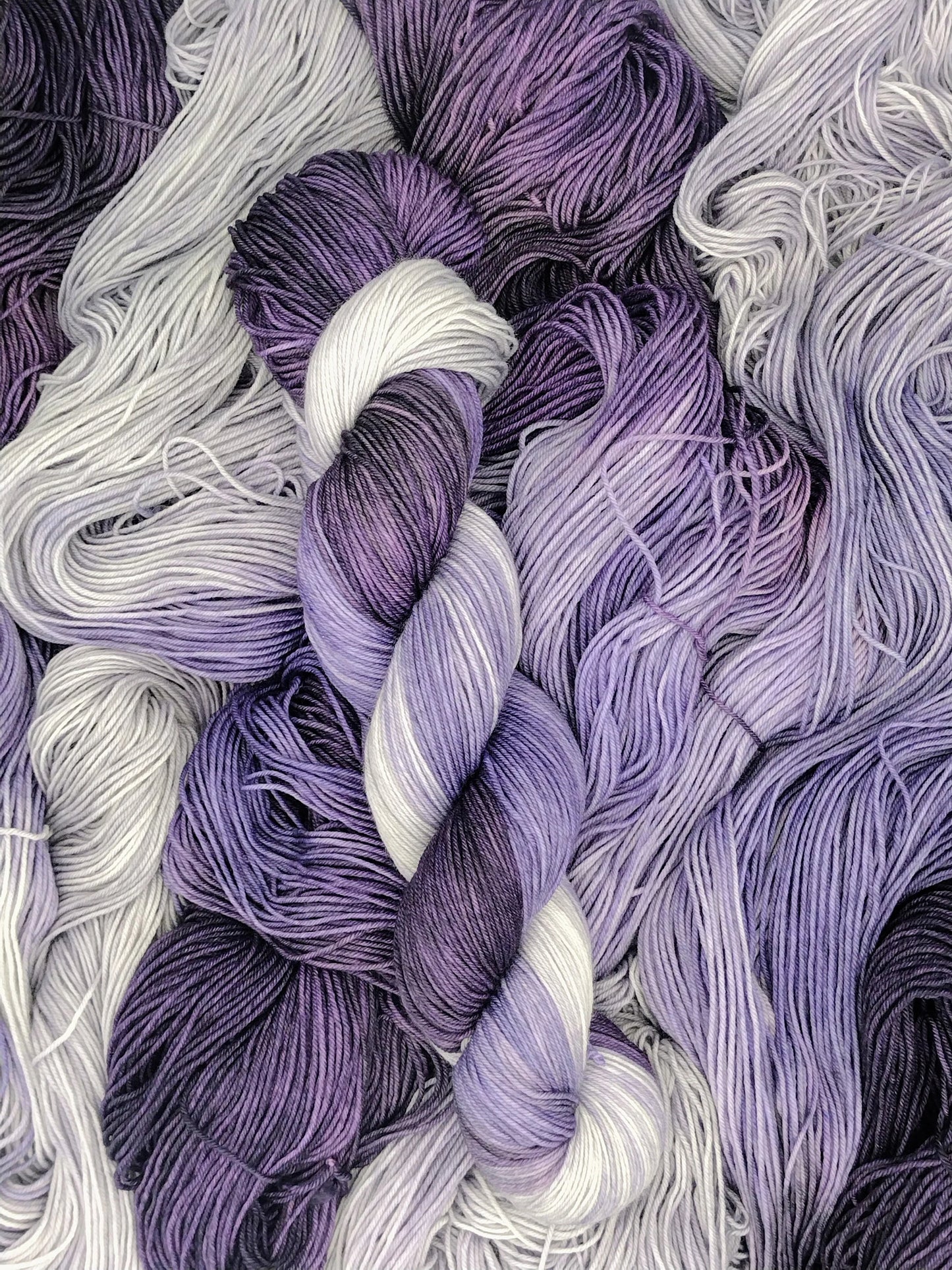 Crystal Amethyst 50g 100% SW Merino Fingering Weight Birthstone Collection